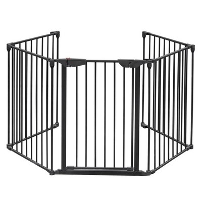 120 Inches Wide Configurable Baby Gate Fireplace Safety Fence Adjustable 5-Panel