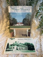 Vintage 1974 Mount Vernon Booklet & Fold-Out Map  复古弗农山庄折页地图和导览册 1974