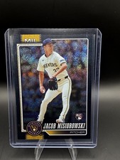 2026 Topps Series 1- Jacob Misiorowski RC Black Sandglitter 10/10- Brewers