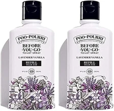 Poo-Pourri Lavender Vanilla, Refill Bottle 9 Fl Oz 2 Pack