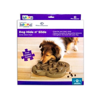 Nina Ottosson Dog Hide N' Slide Interactive Treat Puzzle Dog Toy Bowl