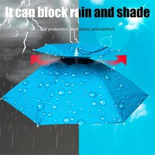Foldable Fishing Sunshade Headwear Umbrella Hat UV Protection Sunscreen Caps US