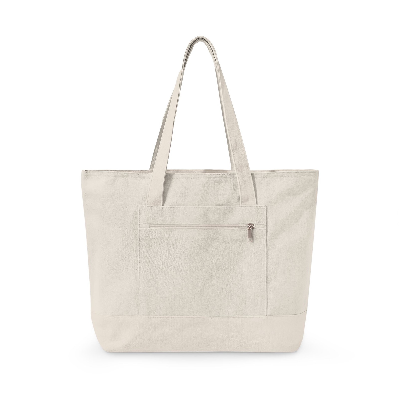 Reduce Reuse Resell Zippered Canvas Tote Sustainable Reseller Recycle Market Bag