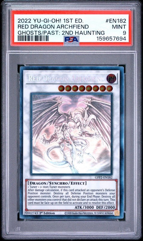 Red Dragon Archfiend GFP2-EN182 Ghost Rare 1st Edition Yugioh PSA 9 *694