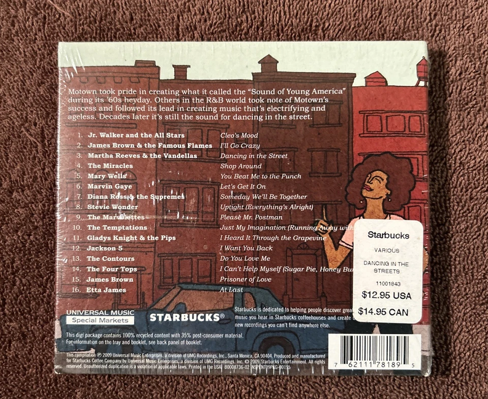 VARIOUS ARTISTS DANCING IN THE STREETS STEVIE WONDER , JACKSON 5 + More Cd - Image 2 of 3