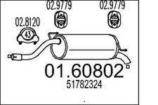 Pot d'échappement Fiat PUNTO EVO