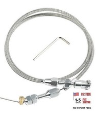 36" Throttle Cable Kit,Car Braided Throttle Cable,LS Swap Steel Braided