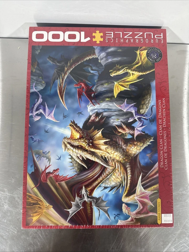 Eurographics Dragon Clan 1000 Piece Puzzle Anne Stokes Art Fantasy New Sealed - Image 2 of 4