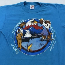 vtg Selis Aqtsmakni k Cultural Center Shirt XS Salish Montana Native American