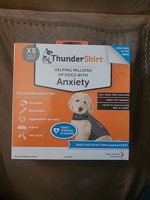Brand New Thundershirt For Dogs W Anxiety XS 8-14lbs Solid Gray
