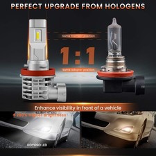 LED Fendinebbia 110W 14000LM H8/h9 Lampadine Luci Antinebbia 12V 6000k - Miniatura 4
