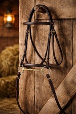 Loose Ring Snaffle Pinchless Lozenge Dog Bone Brass 6" Horse Bit 5558D