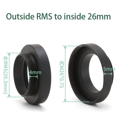 RMS to M25 M26 M27 CS RMS M39 M19 Microscope Objective Lenses Adapter Ring - 第 14/18 張圖片