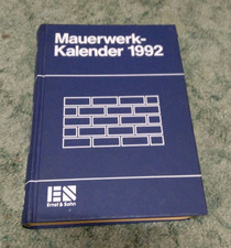 Mauerwerk-Kalender 1992, Ernst & Sohn