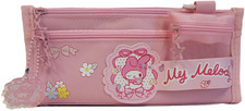 Pencil Case Hello Kitty  Friends My Melody Canvas Zipper Pouch Bag 8x5" NEW
