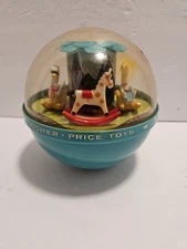 Vintage 1966 Fisher Price Roly Poly Chime Ball Toy #165