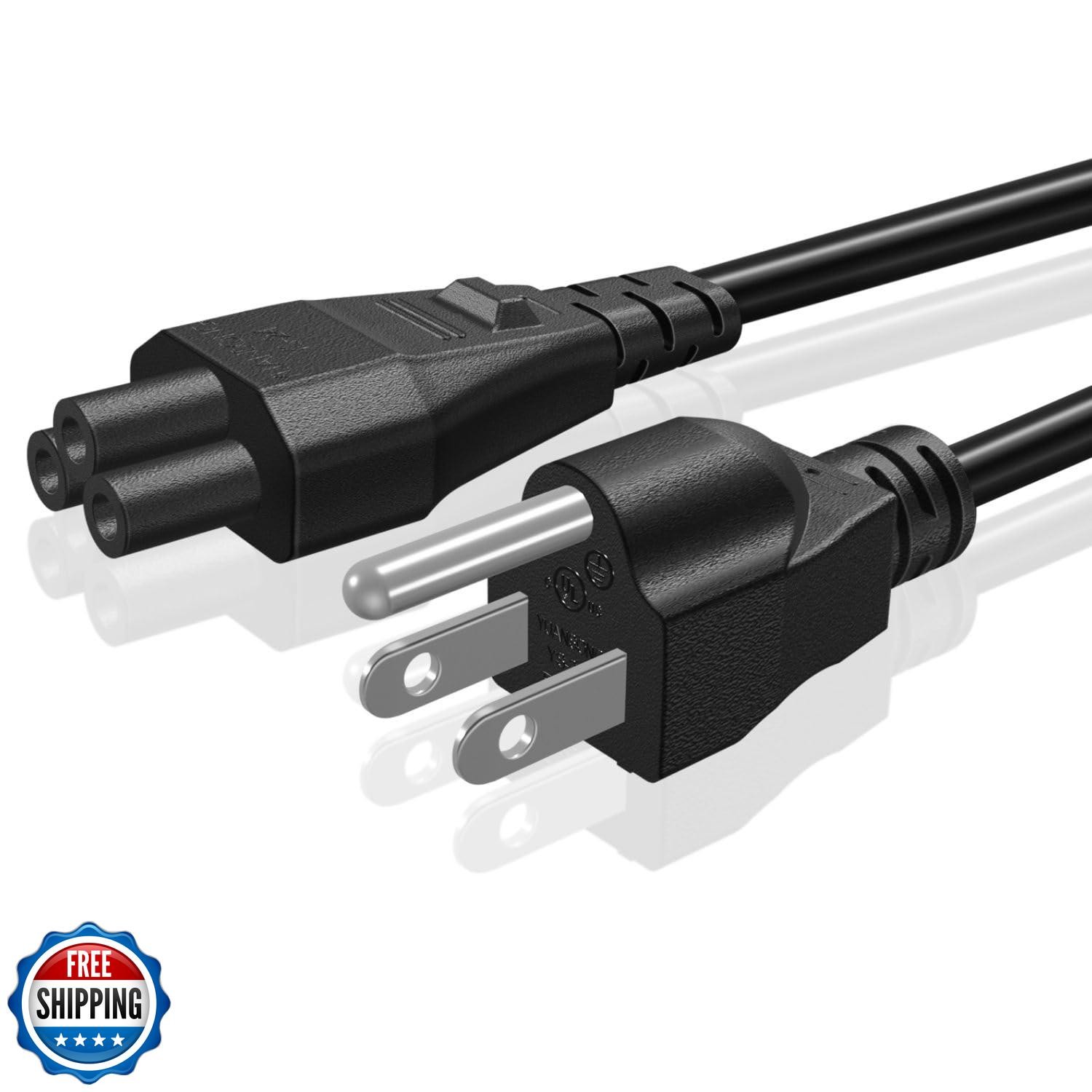 TNP Universal Power Cord (6 Feet) - IEC320 C5 to NEMA 5-15P 