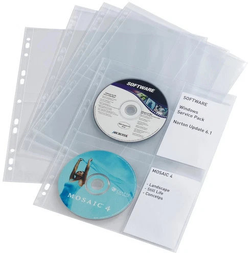 1-20x DURABLE CD-/DVD-Hülle COVER LIGHT M, für 4 CD's, PP, DIN A4 BIS 58% RABATT