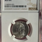 1937 D Washington Quarter Silver NGC MS 64 2148599-053 Business Strike 1937-D