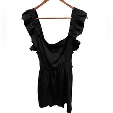 Little black mini dress with butterfly sleeves women’s size large