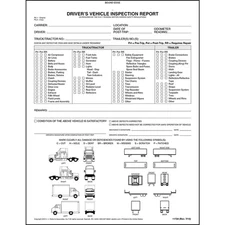 Detailed DVIR Book with Illustrations 10-pk., 2-Ply Carbonless, 8.5" x 11"