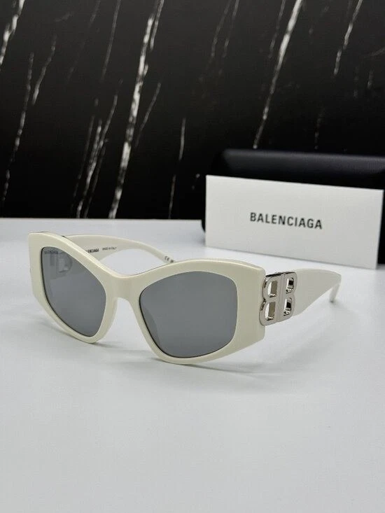 Designer Sunglasses White Balenciaga for Women for sale | eBay display picture 2