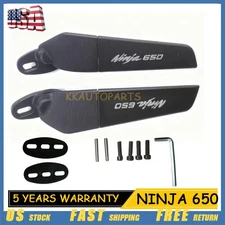 For Kawasaki Ninja 650 2006-2021 Adjustable Mirrors Wind Wing Rotating Rearview
