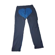 NEW EVREE X Barbella Heart Leggings Womens XL Blue Sport Athletic Pants Gym Run