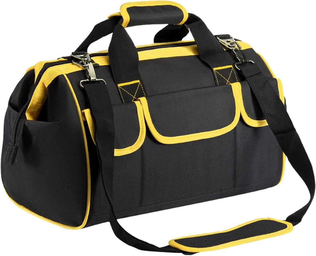 Borsa Porta Attrezzi TOUGH MASTER Da 16 Pollici | 41 Tasche, Scomparto Centrale Ampio E Tracolla Staccabile | Resistente In Poliestere 600D, Carico Fino A 15 Kg