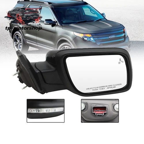 Heated Blind Spot 11pin Passenger Side RH For 2011-2015 Ford Explorer