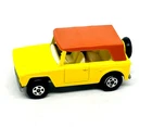 Matchbox Lesney Superfast 18 Field Car in yellow, rarer 5 spoke wheels, mint!