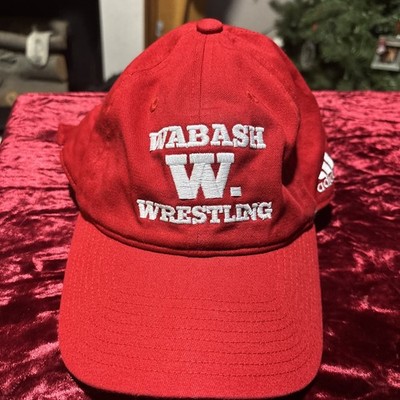 Wabash Wrestling Hat Adidas Osfm Red