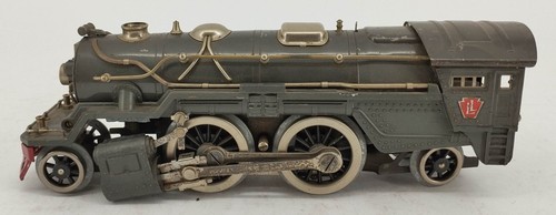 Lionel Prewar 385E Standard Gauge Gray 2-4-2 Powered Steam Locomotive and Tender - Picture 5 of 6