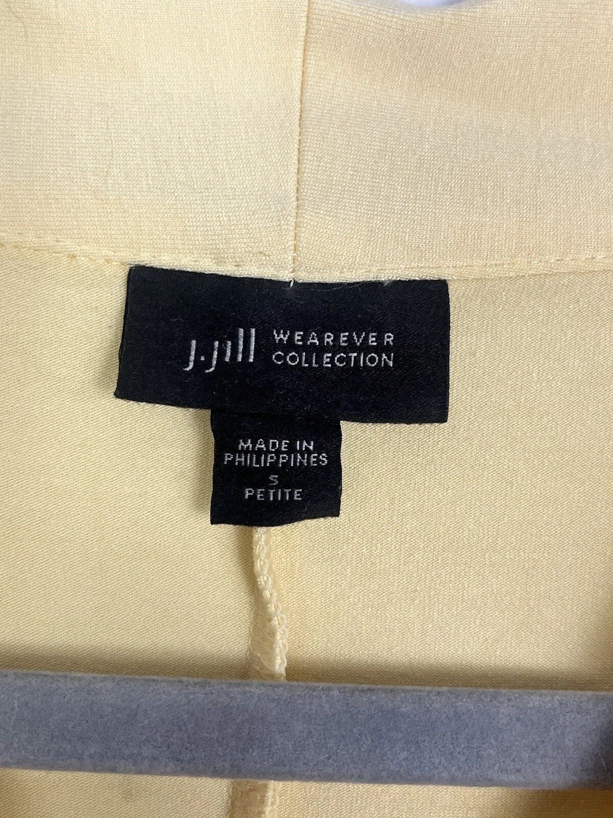 VETEMENTS Abito donna J. JILL giallo scollo a V senza maniche con tasche taglia Petite Small