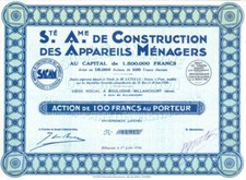 S.A. de Construction des Appareils Menagers (Art d&eacute;co)