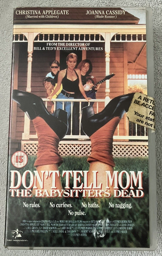 Don’t Tell Mom The Babysitter’s Dead VHS Vintage Video UNTESTED
