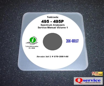 Tektronix TEK 495 / 495P Service Manual Band 1 CD