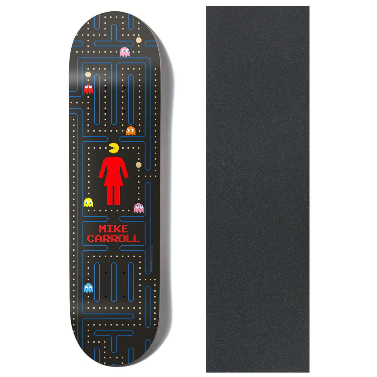 スケートボード GIRL CARROLL PAC-MAN DECK 8\" x 31.875\" GIRL CARROLL PAC-MAN DECK 8.0【 ガール キャロル パック マン