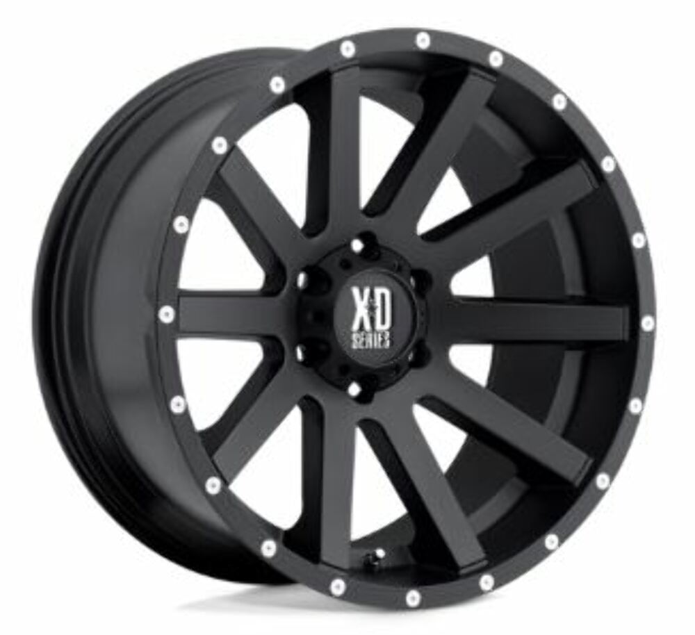 KMC XD Satin Black Bolt On 6 Lug XD818 Wheel Center Cap KMC XD Satin Black Bolt On 6 Lug XD818 Wheel Center Cap