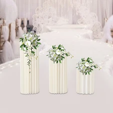 Foldable Cardboard Centerpiece Display,Wedding Centerpieces Cardboard Vases 3pc