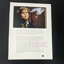 LEONARDO DiCAPRIO Smoking Long Cigarette Magazine Pinup Clipping