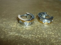 Ohrringe Edelstahl Vergoldet Mit Zirkonia Steinen Besetzt Pw Schmuck Neu