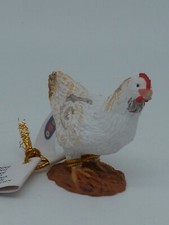 FIGURINE PLASTIQUE PVC BULLYLAND SCHLEICH PAPO ETC ANIMAL POULE BLANCHE