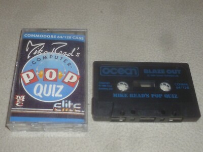COMMODORE 64 COMPUTER PC VIDEO GAME VINTAGE CASSETTE TAPE MIKE READS POP QUIZ