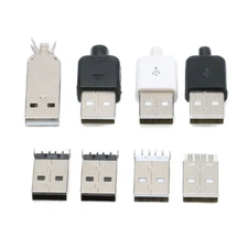 PCB Connector USB2.0 Male A Type USB Plug 90/180 degree SMT SMD Connectors 20Pcs