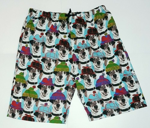Peter Alexander Mens Dog Sleep Shorts 