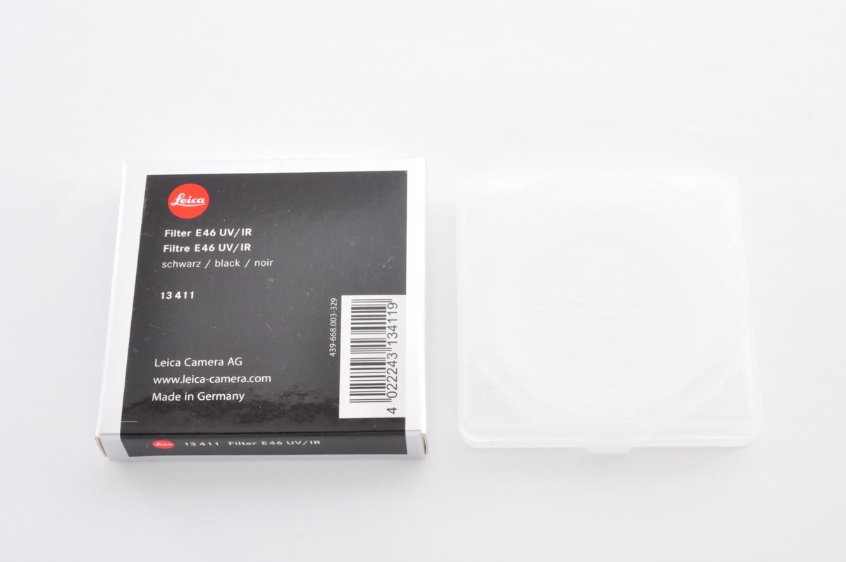 Leica Filter E46 UV / IR Black 13411 Near Mint from Japan Leica Filter E46 UV / IR Black 13411 Near Mint from Japan