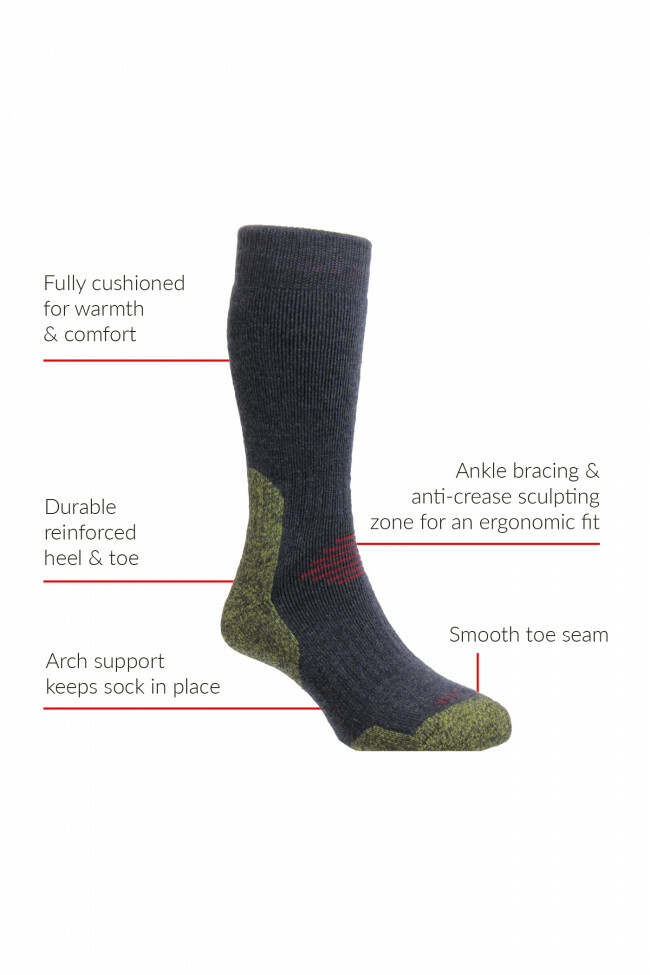HJ Hall ProTrek™ HJ702 Mountain Climb Wool Walking Boot Socks UK All Sizes