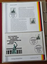 Berlin ETSB 12c / 1987 ERSTTAGS SAMMELBLATT Briefmarken Sehensw&uuml;rdigkeiten