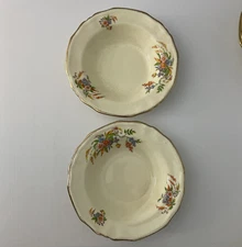 Vintage Alfred Meakin  2 Dessert Bowls Royal Marigold c1940's